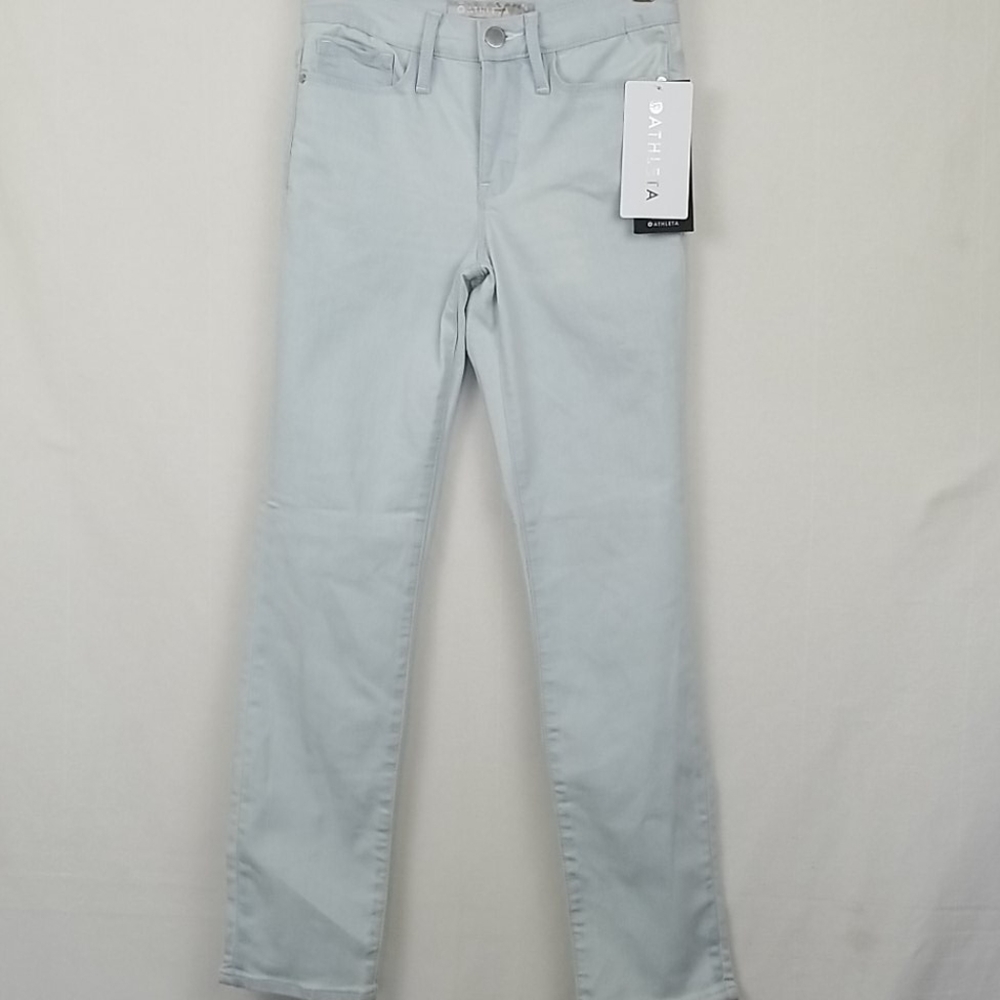 New Athleta Sculptek Skinny Crop Glacier Jeans 0 - Picture 2 of 11